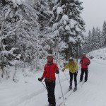 Hannes und Marianne unterwegs getroffen, die waren natürlich mal wieder früher auf der Loipe und schneller...