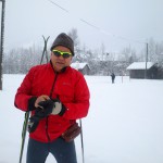 Klaus mit neuer Brille von Rudy zum ersten Langlauf diesen Winter...in hindelang, Loupe nicht ..noch nicht mit Maschine gespurt...trotzdem...