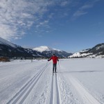 Neuschnee am 14.Januar 2016, ca 30-40 cm etwas zu erblasen und zu stumpf zum schnell gleiten