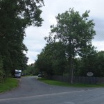 Blick vom "Sauer Altentel" zum Heuerhodf über die alte Landstraße